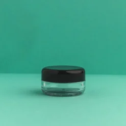 Nature's Garden 10 ml Clear Lip Balm Containers with Black Lids Clearance