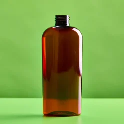 Nature's Garden 8 oz. Amber Cosmo Plastic Bottle New