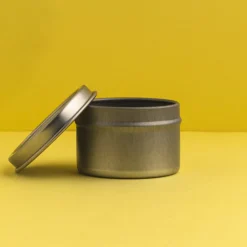 Nature's Garden 1 oz. Deep Round Candle Tins with Lids Outlet