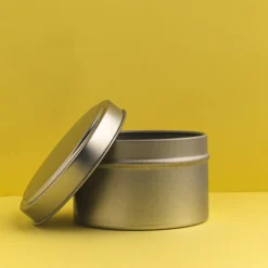 Nature's Garden 6 oz. Deep Round Candle Tins with Lids Outlet