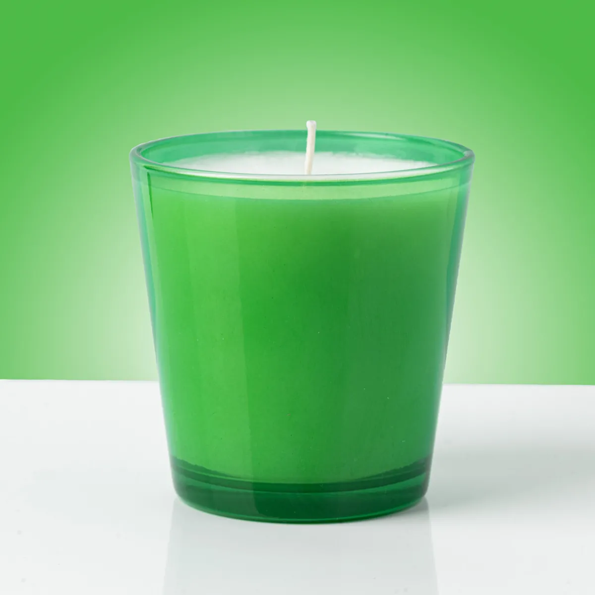 Nature's Garden 6 oz Green Glass Candle Jar (Case of 12) Discount