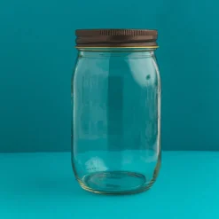 Nature's Garden 16 oz. Mason Jars with Bronze Lids Hot