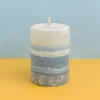 Nature's Garden Layered Pillar Candle Kit New